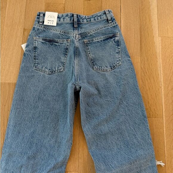 Women's Blue Distressed Jeans from Zara - Picture 6 of 7